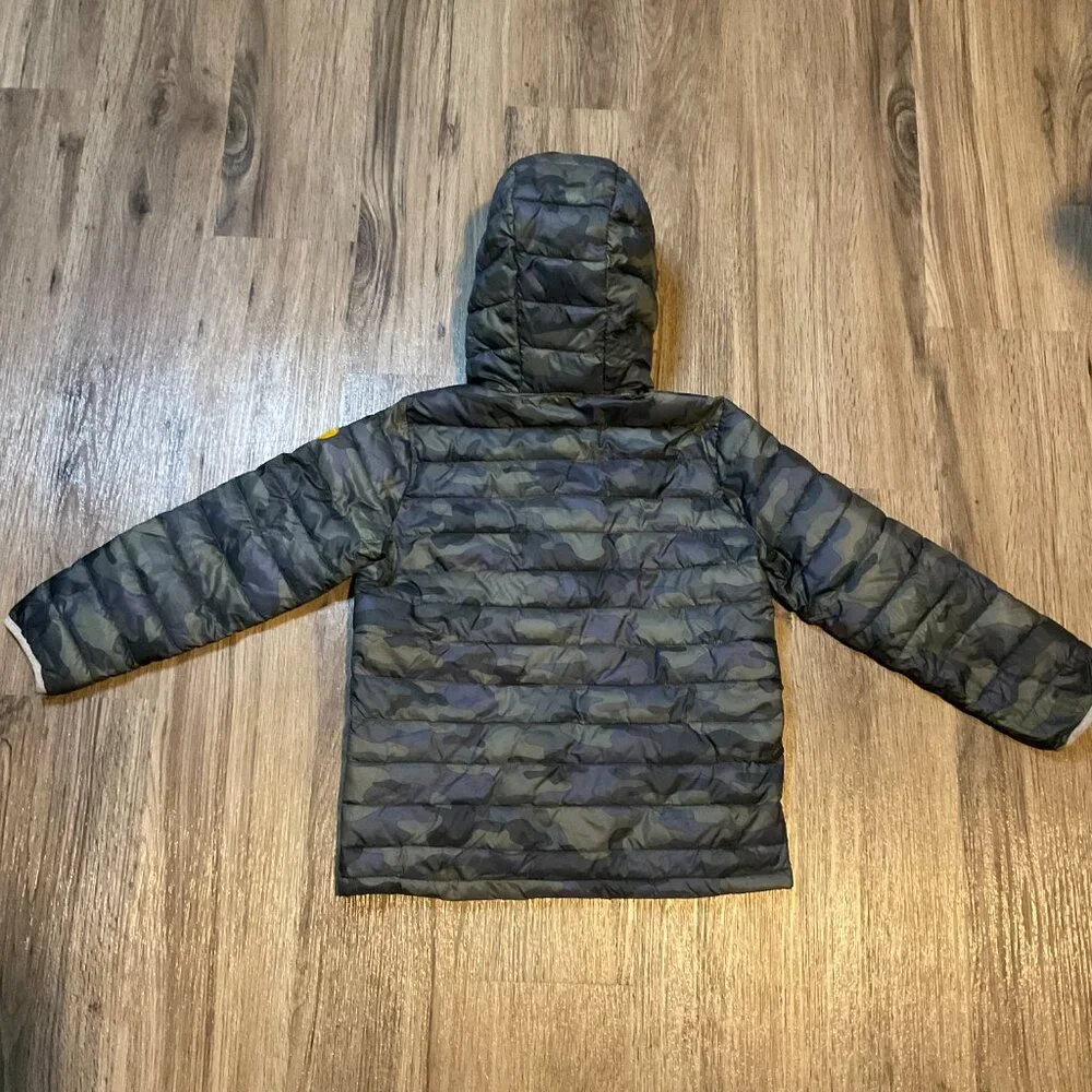 GAP Kids Camo ColdControl Lightweight Puffer Jacket Size Small‎ 6-7